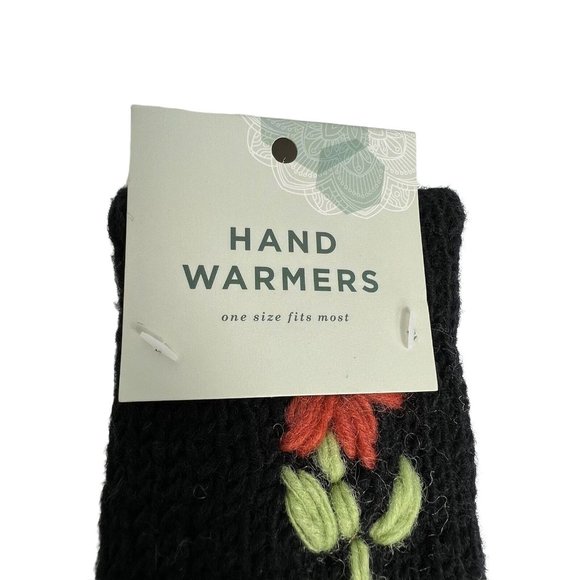 COPY - Earthbound Trading Hand Warmers Fingerless Gloves Knit In Nepal Wool Lin… - Picture 3 of 12
